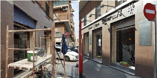 <p>Rehabilitación de fachada con revestimiento de gres porcelánico, en Pablo Surra de Garay, 36 (Elche).</p>

