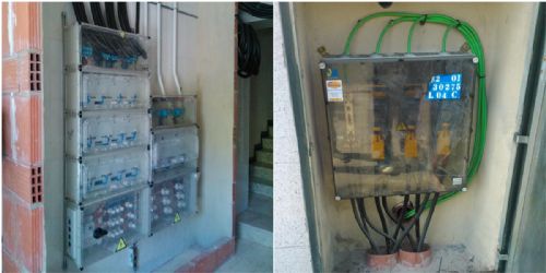 <p>Renovación de contadores de electricidad, en Vazquez de Mella, 12 (Alicante).</p>
 imagen 1