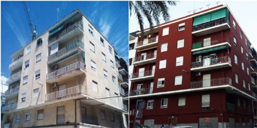 <p>Rehabilitación de fachada y balcones en la comunidad de propietarios Obispo Winibal, 42 (Elche).</p>
