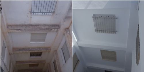 <p>Rehabilitación de forjados y renovación de fachada en el patio interior de Antonio Machado, 87 (Elche).</p>
